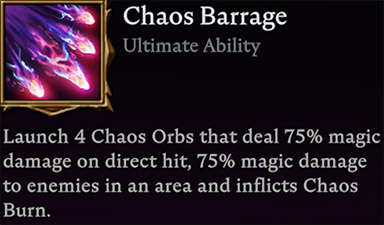 Chaos Barrage Chaos Ability V Rising