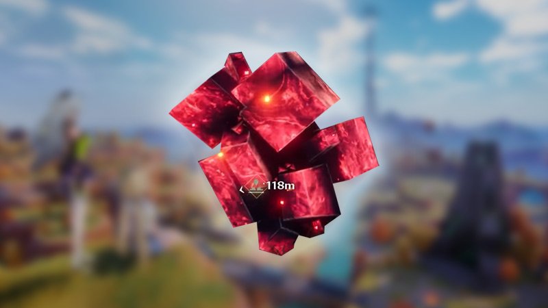 Red Rock Crystals Tower Of Fantasy